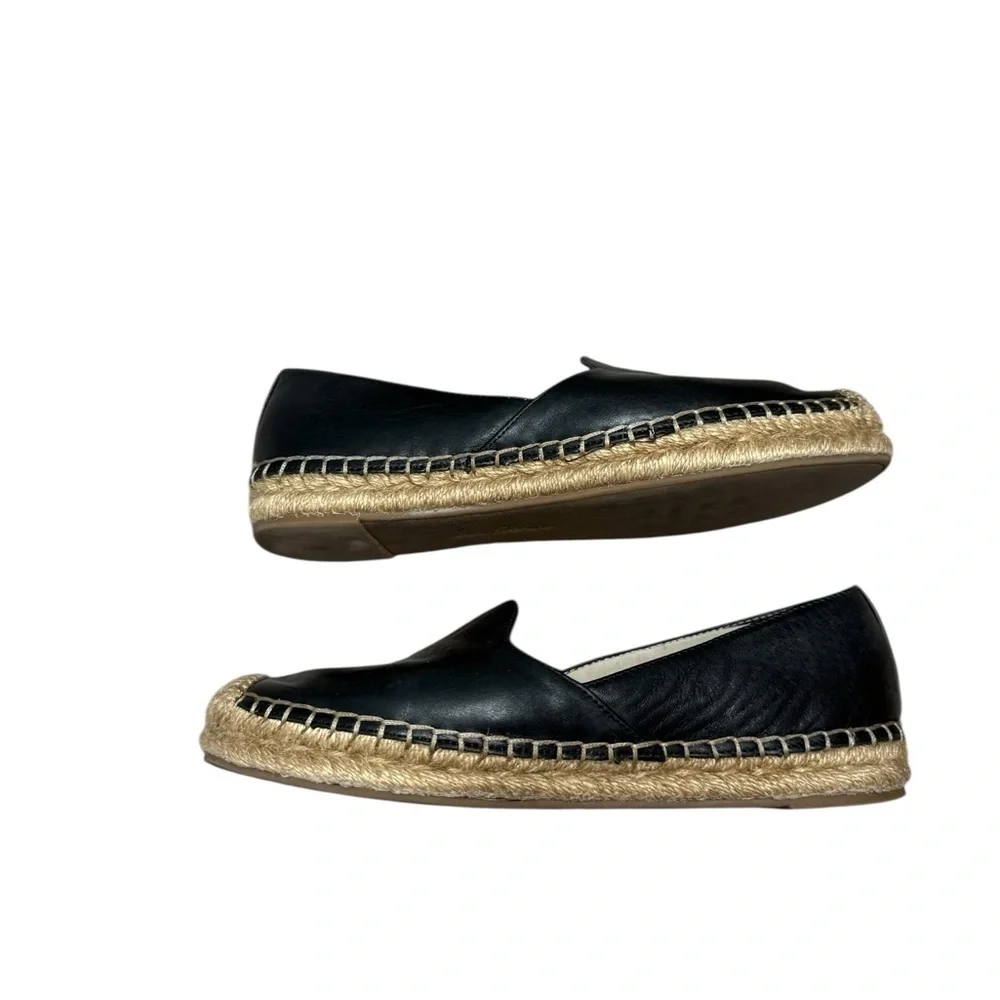 SAM EDELMAN Womens Black Cap Beef Rolled Kesia Platform Slip On Shoes Size 7.5
